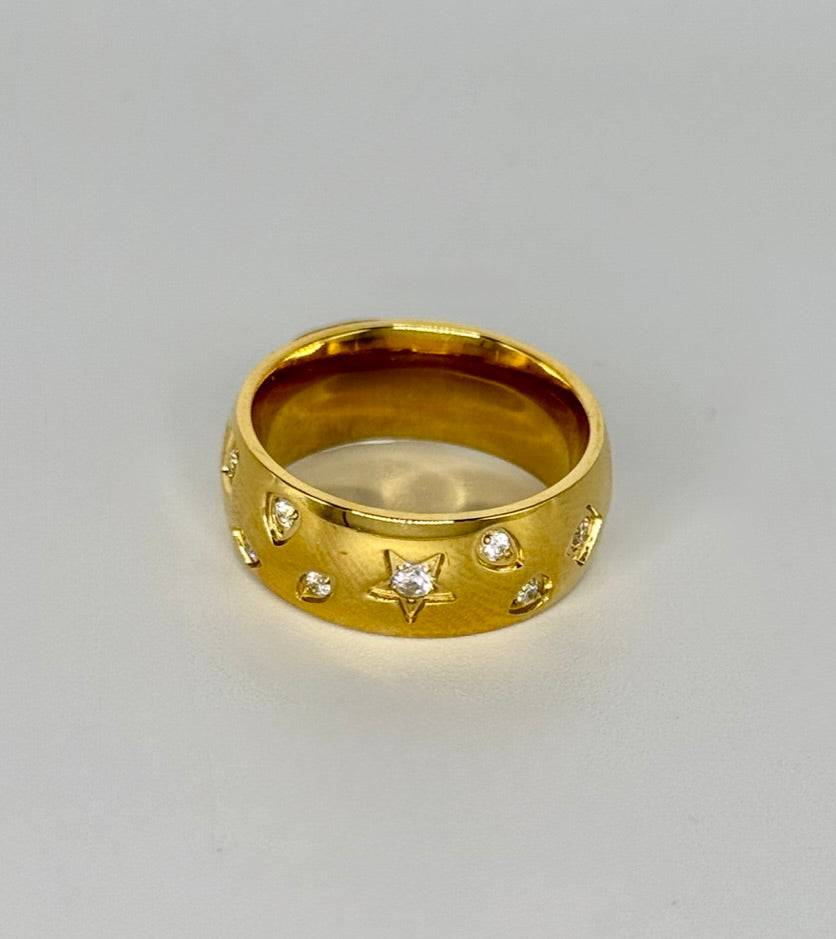 Stella Ring - Stainless Steel Gold Ring
