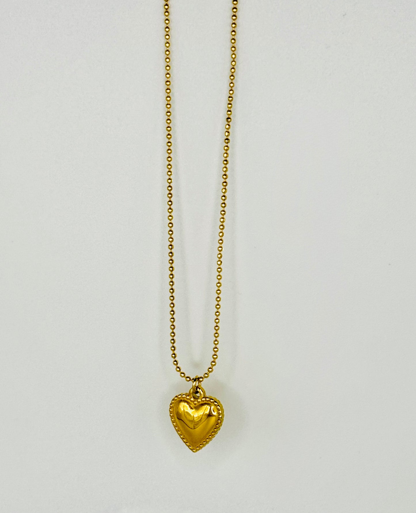 Cuore Necklace - 18k Gold Stainless Steel
