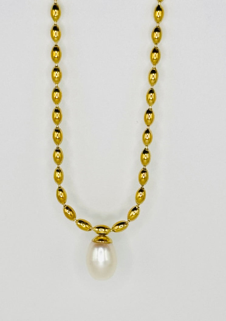 Perla Necklace - Stainless Steel