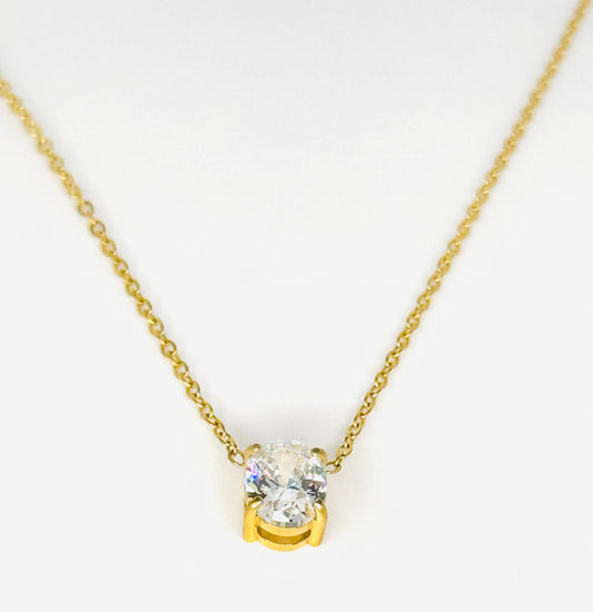 Acqua Necklace - 18K Stainless Steel