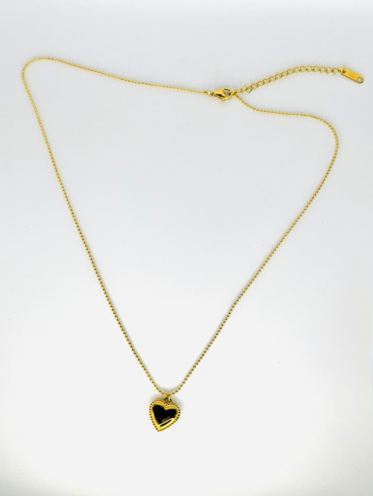 Cuore Necklace - 18k Gold Stainless Steel