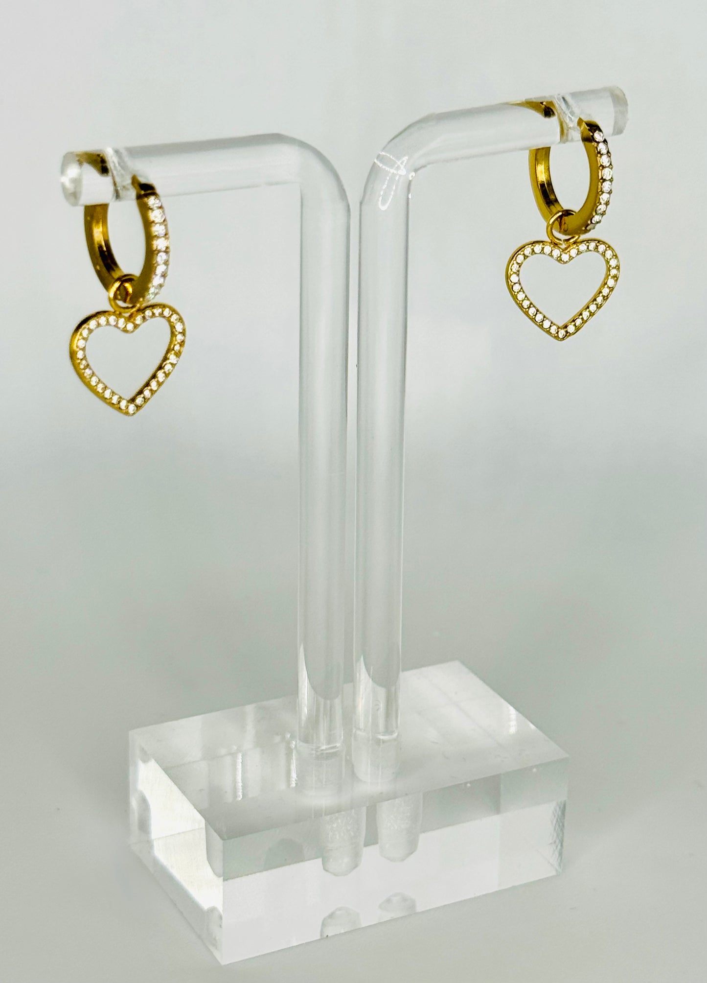 Cuore Earrings - Stainless Steel -18K