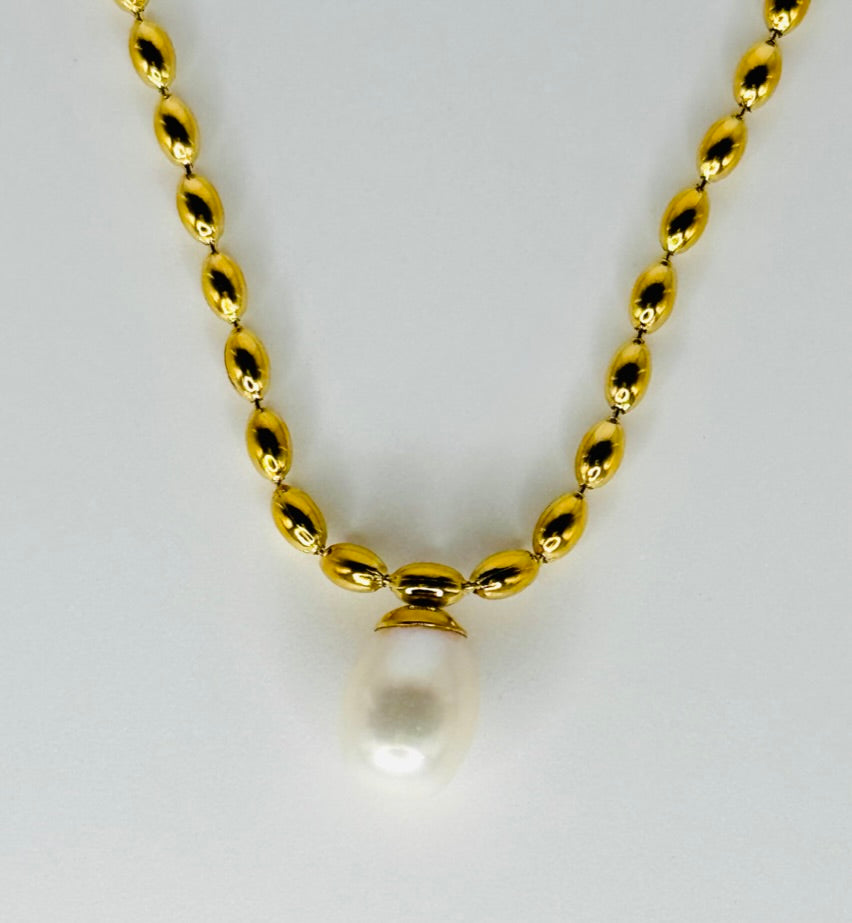 Perla Necklace - Stainless Steel