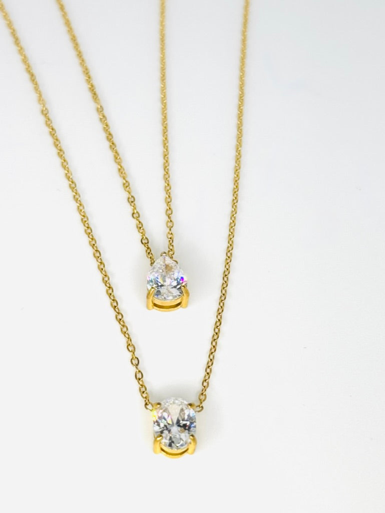 Goccia Necklace - 18K Stainless Steel